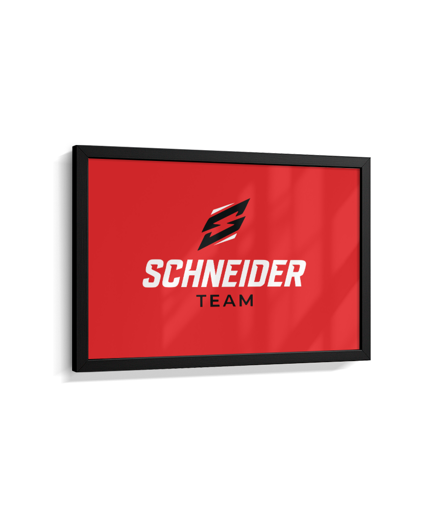 Quadro schneider team vermelho