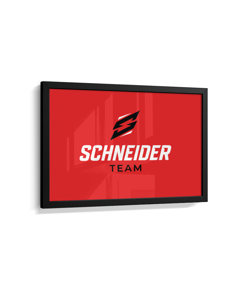 Quadro schneider team vermelho