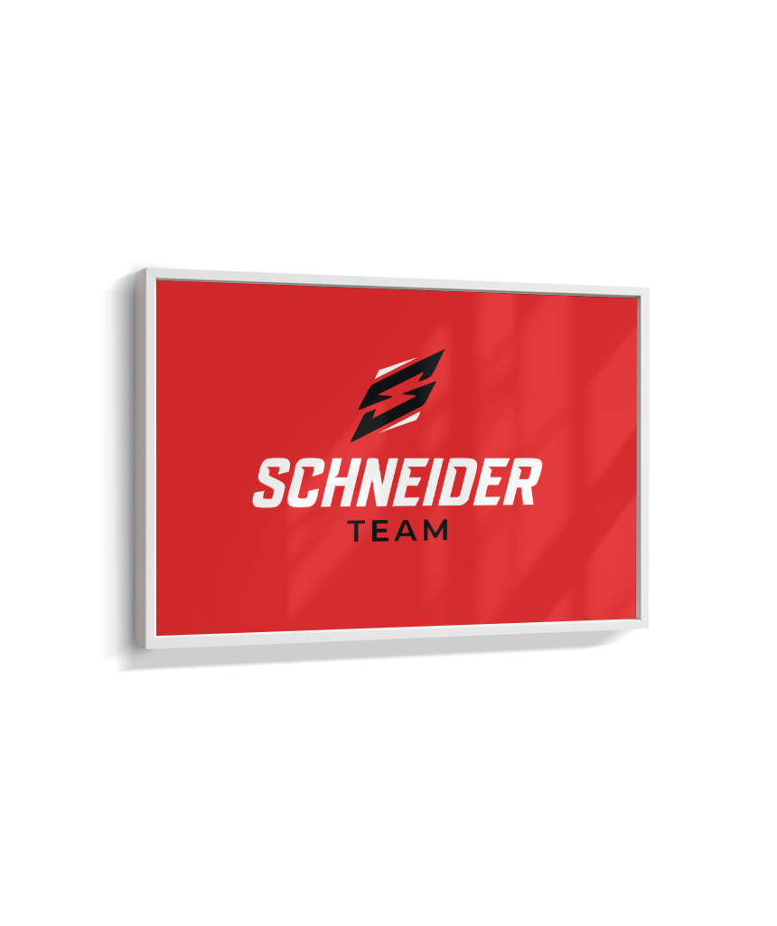 Quadro schneider team vermelho