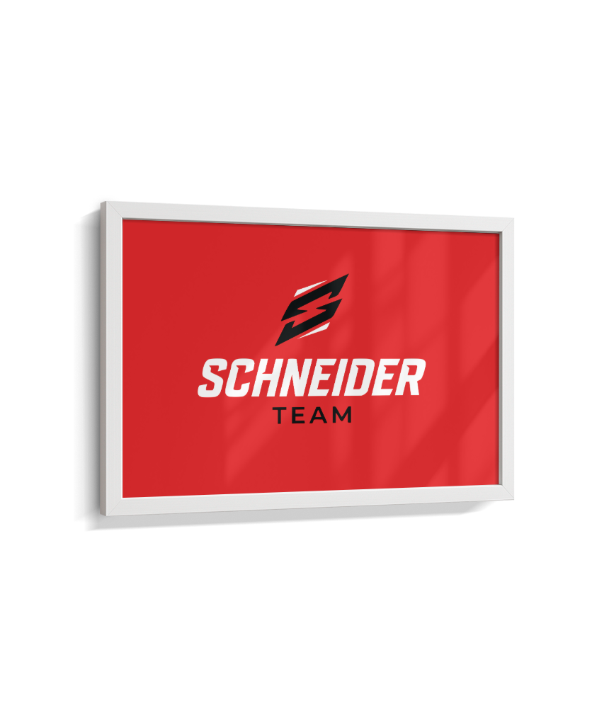 Quadro schneider team vermelho