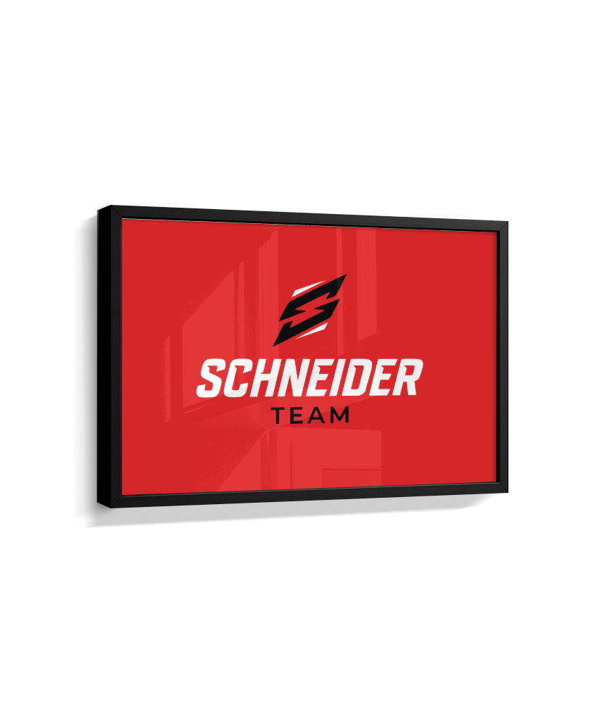Quadro schneider team vermelho