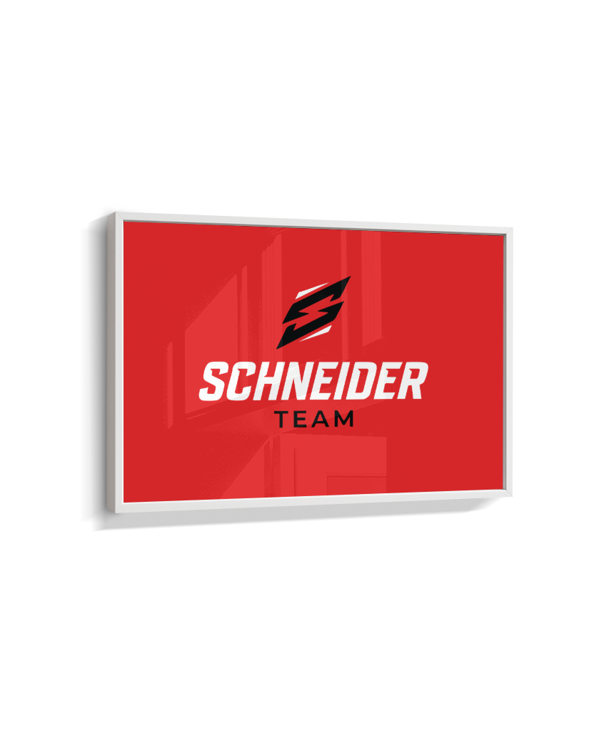 Quadro schneider team vermelho