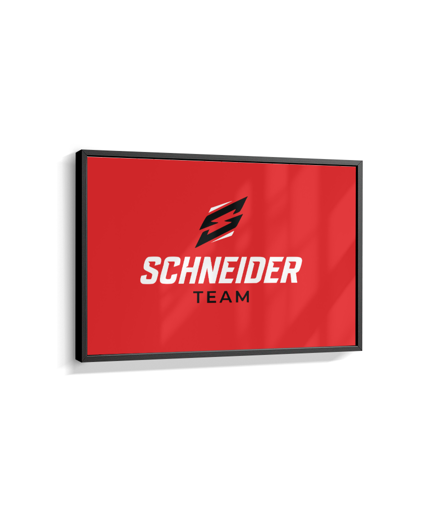 Quadro schneider team vermelho