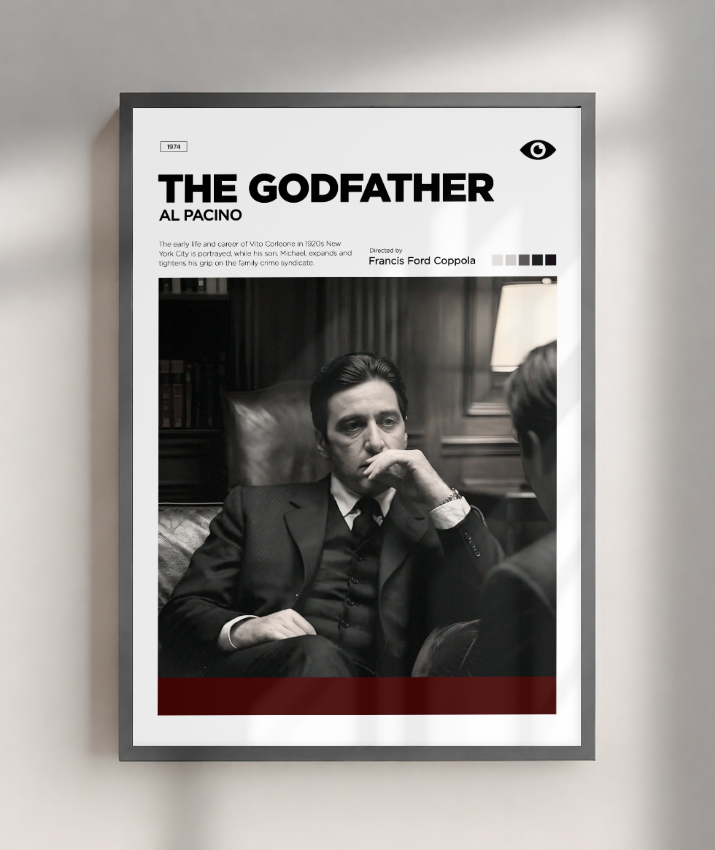 Quadro Decorativo The Godfather - Michael Corleone Concept