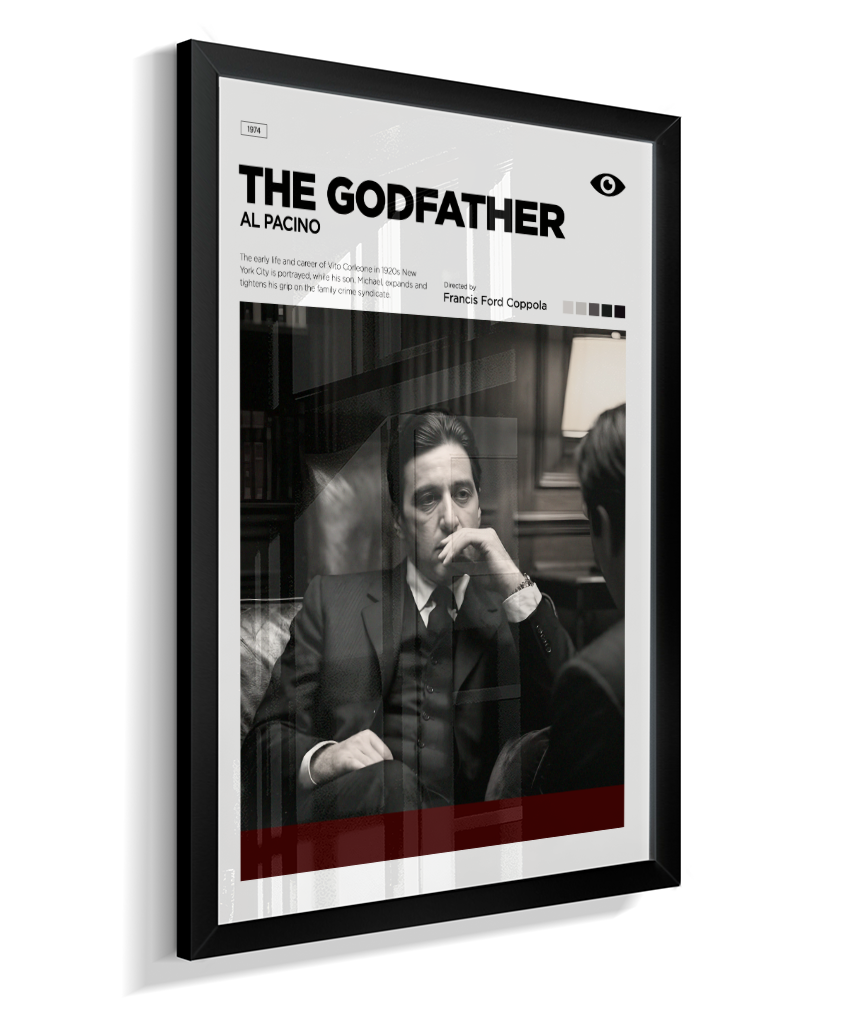 Quadro Decorativo The Godfather - Michael Corleone Concept