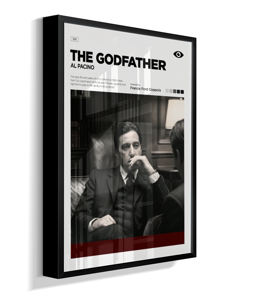 Quadro Decorativo The Godfather - Michael Corleone Concept