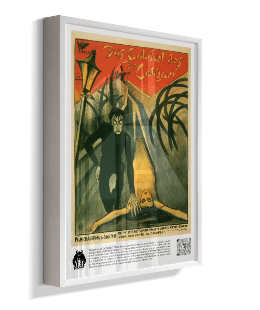 Pôster O Gabinete do Dr. Caligari — Clássico do Cinema Expressionista