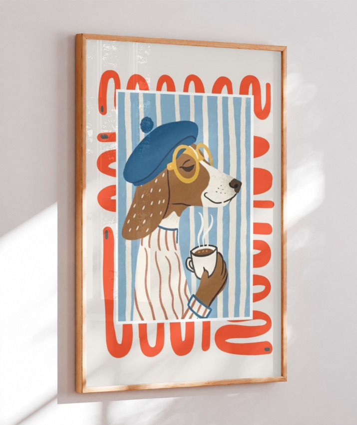 Dog and Coffe
