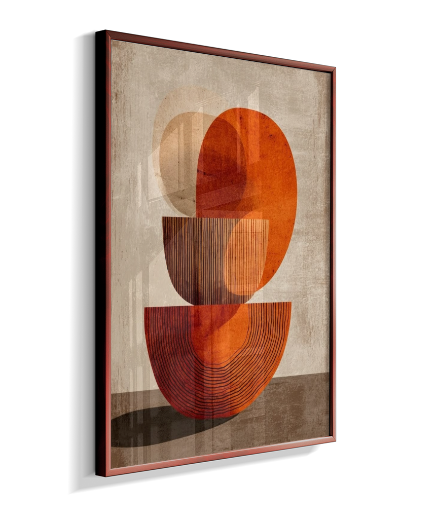 Quadro retangular abstrato