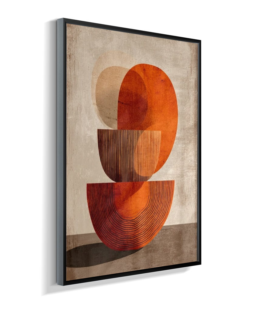 Quadro retangular abstrato