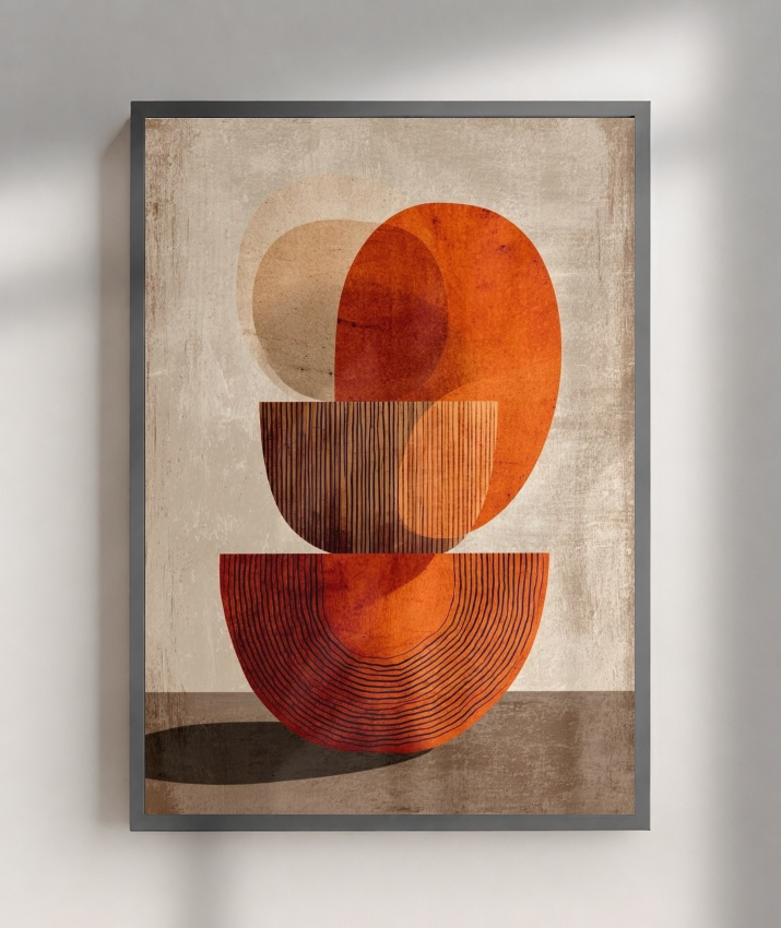 Quadro retangular abstrato
