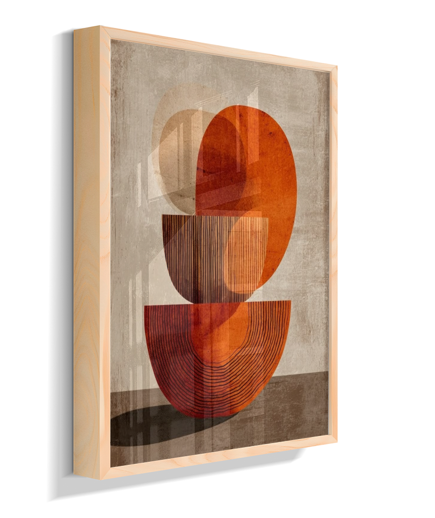 Quadro retangular abstrato