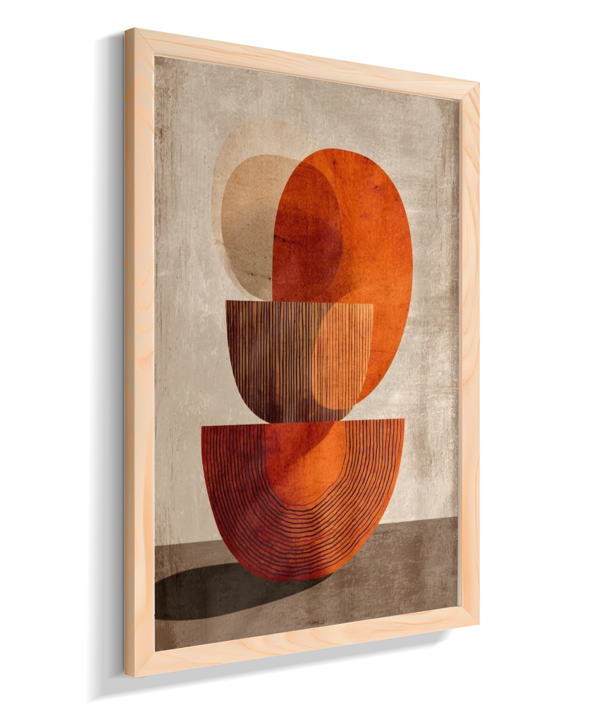Quadro retangular abstrato