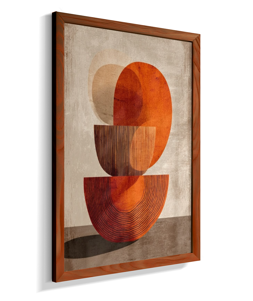Quadro retangular abstrato