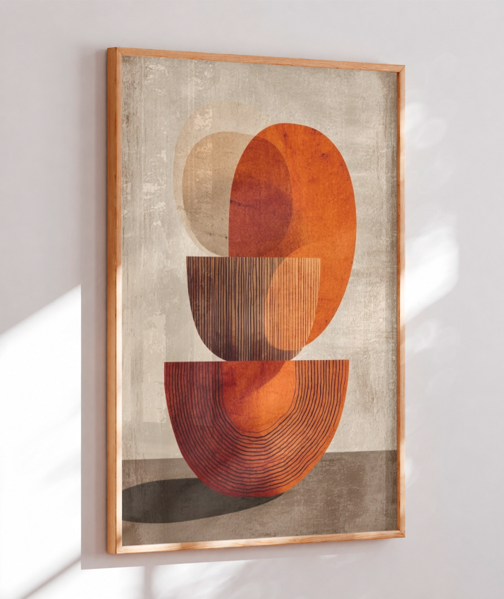Quadro retangular abstrato