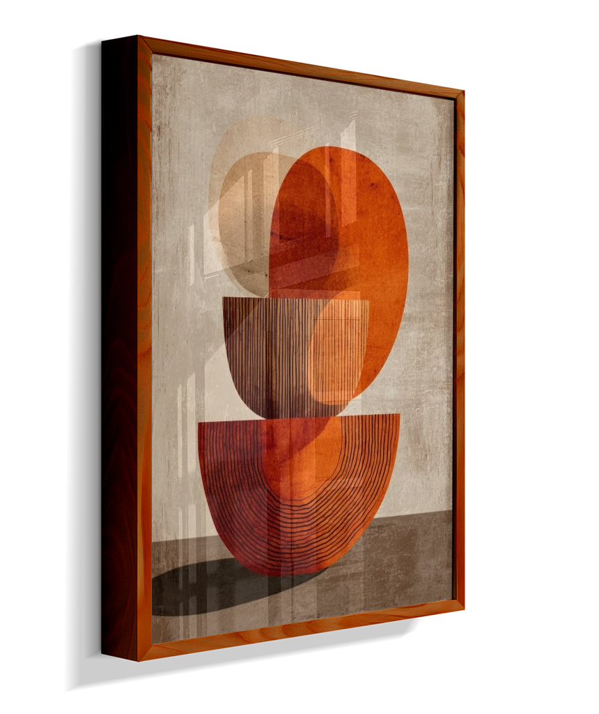 Quadro retangular abstrato