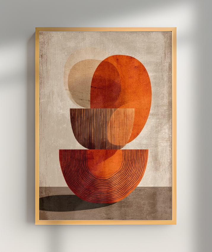 Quadro retangular abstrato