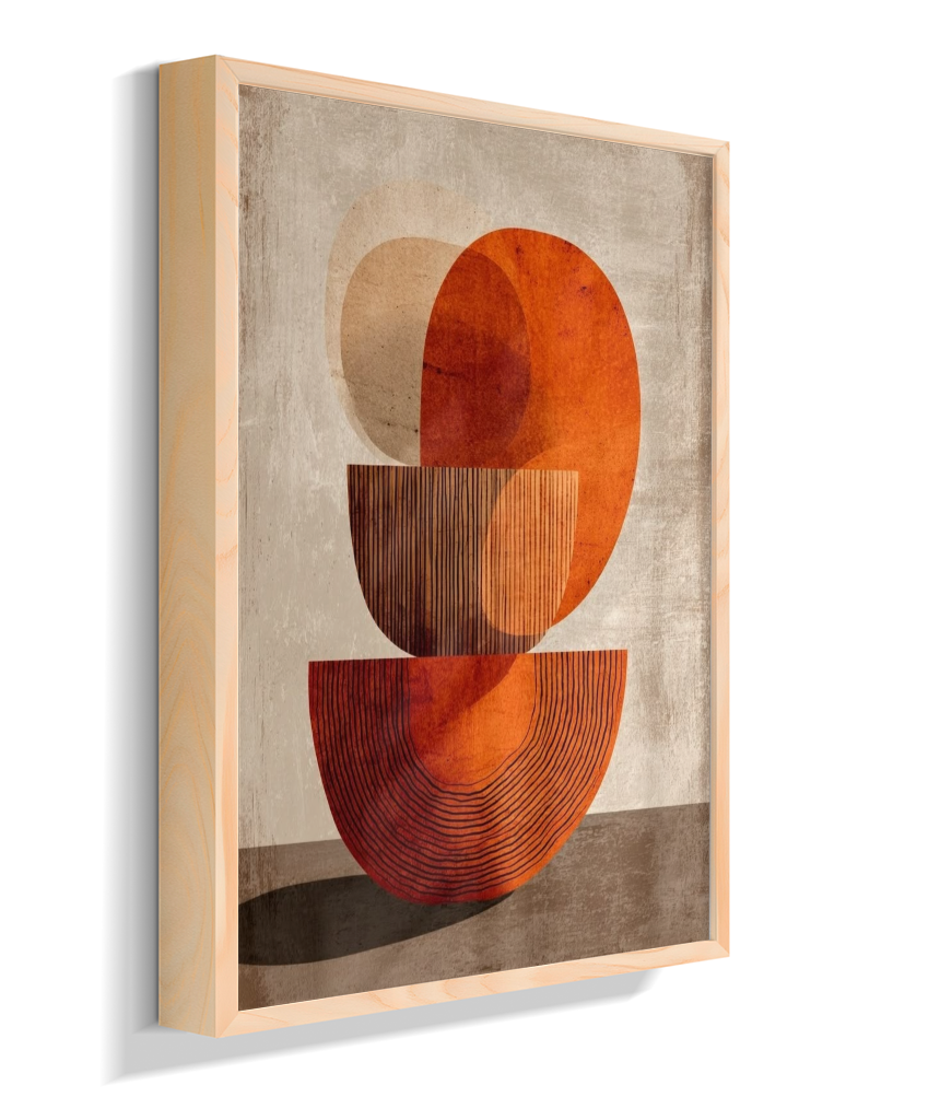 Quadro retangular abstrato