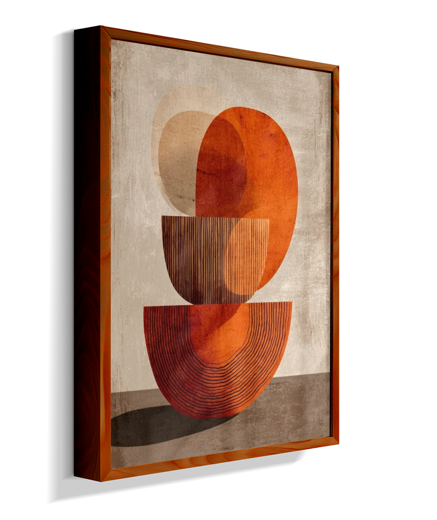 Quadro retangular abstrato