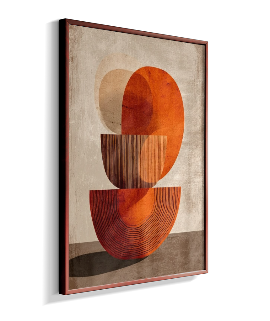 Quadro retangular abstrato