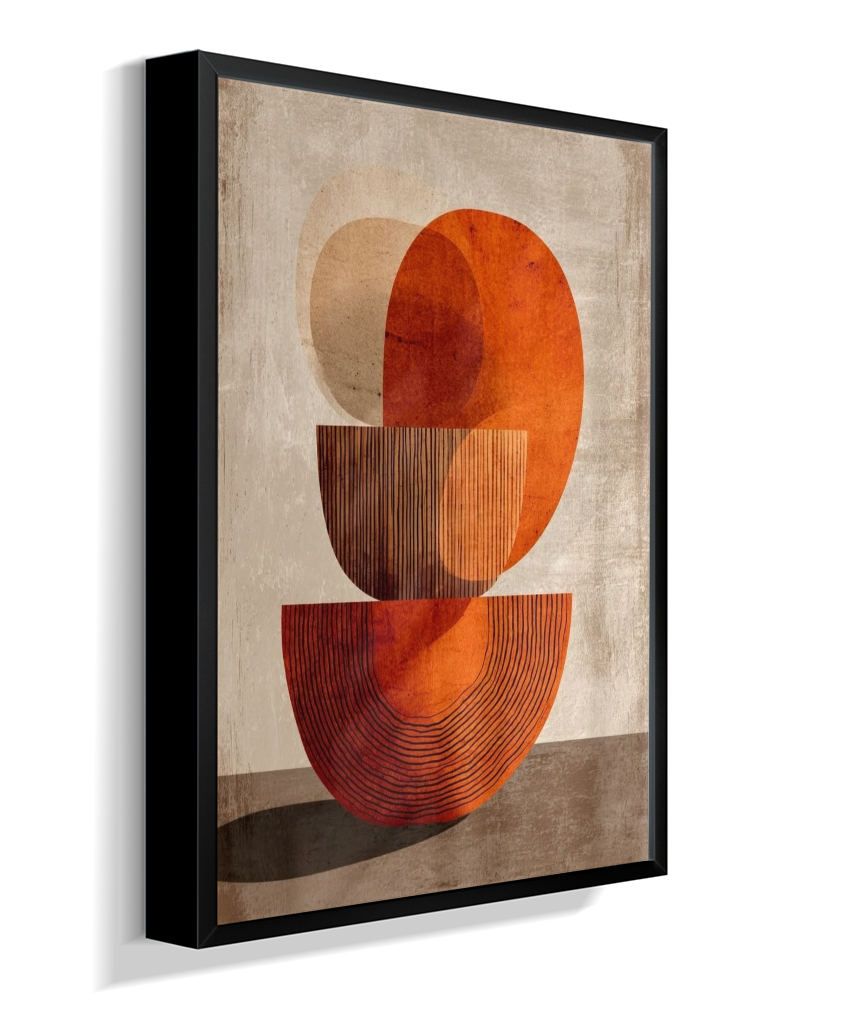 Quadro retangular abstrato