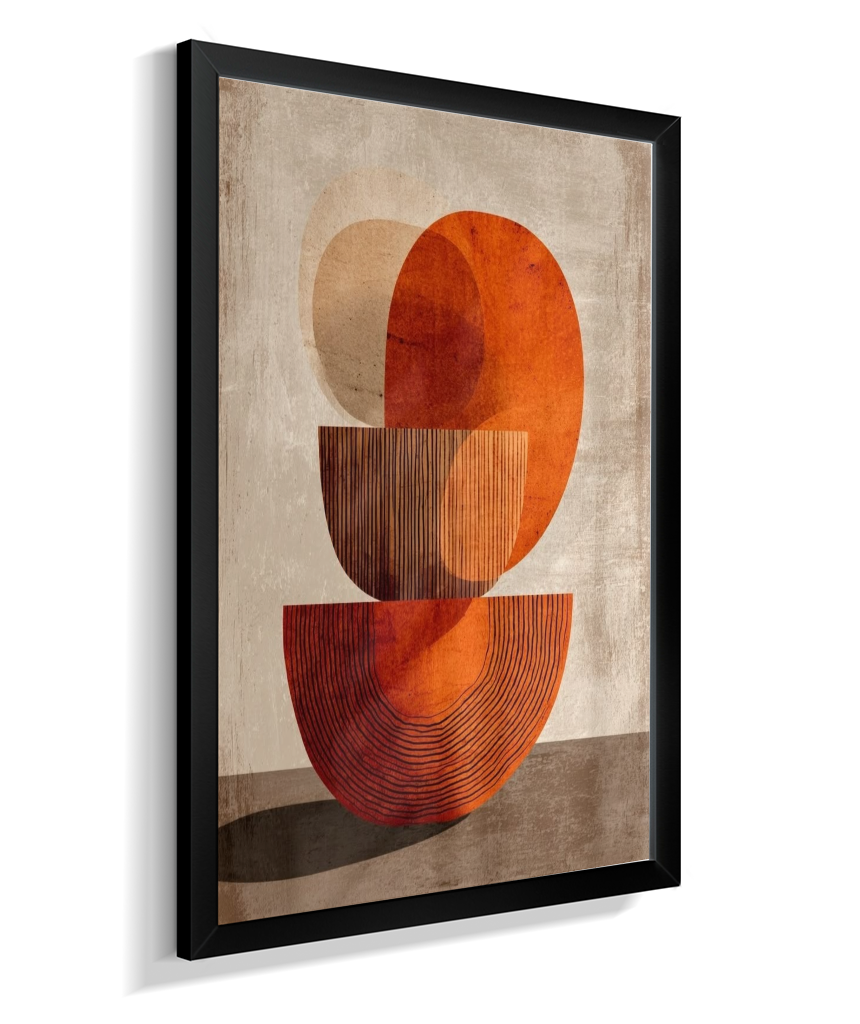 Quadro retangular abstrato