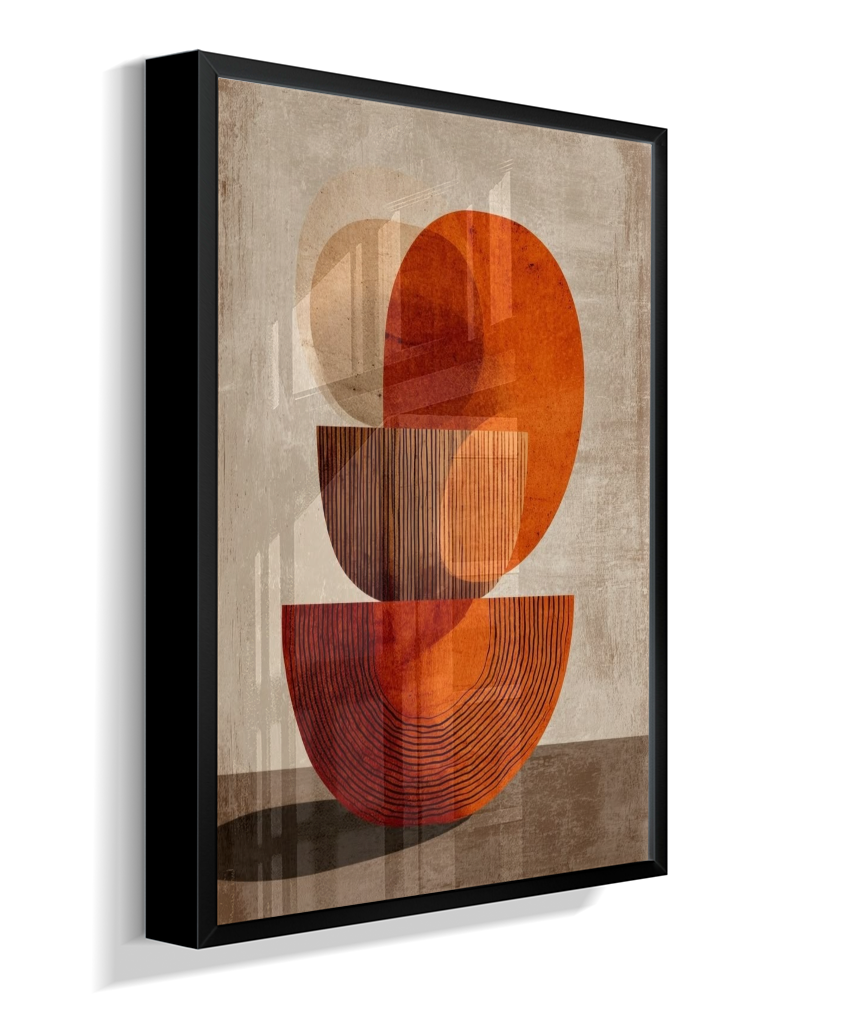 Quadro retangular abstrato