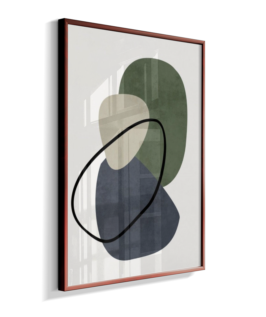 Quadro retangular arte abstrata