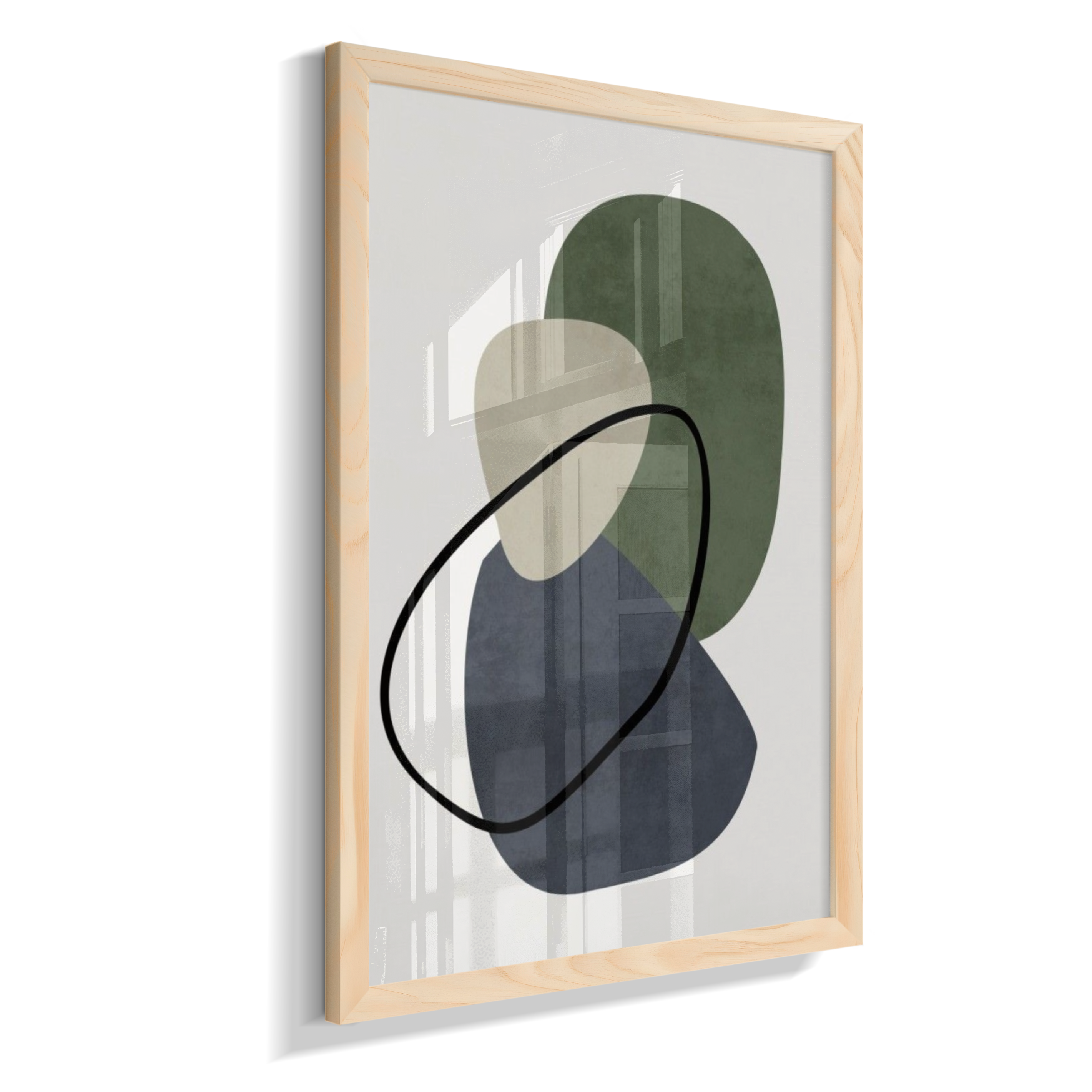 Quadro retangular arte abstrata