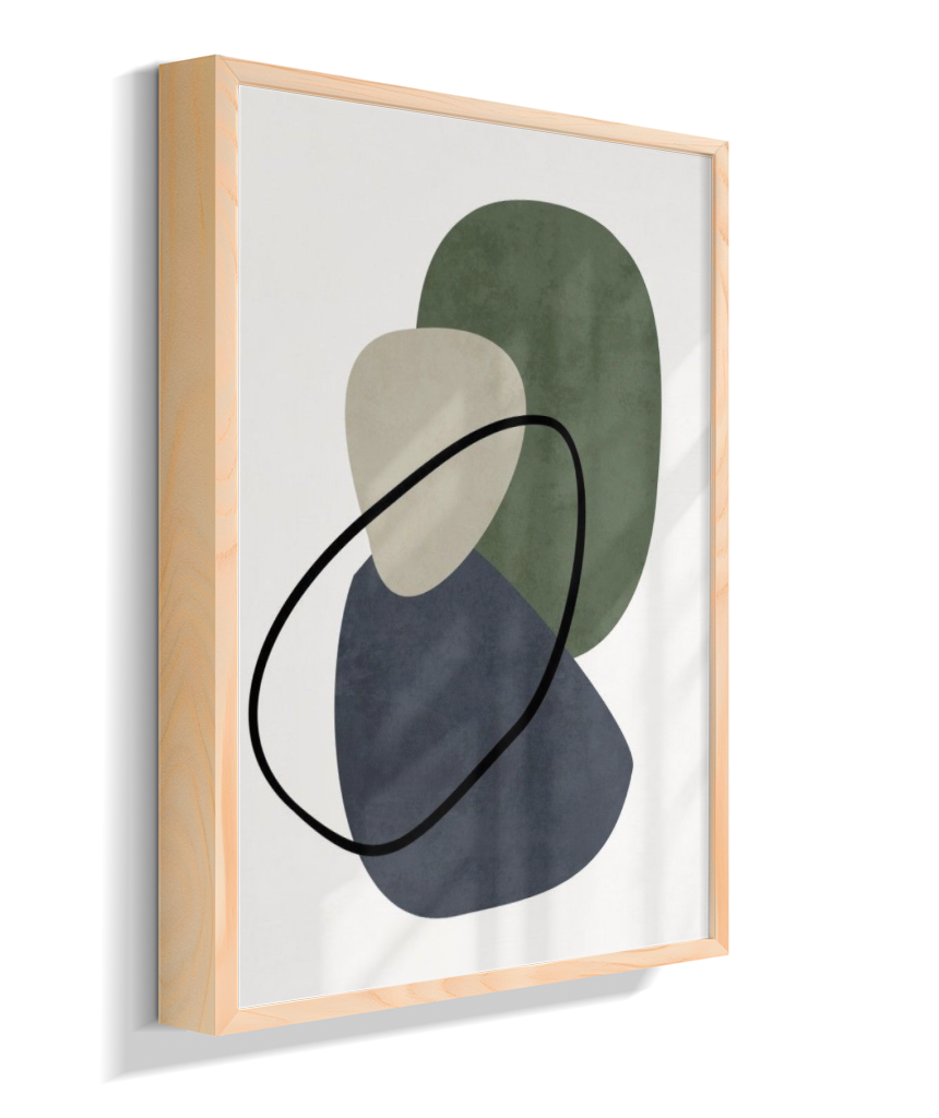Quadro retangular arte abstrata