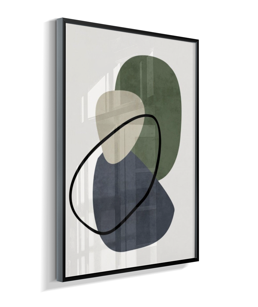 Quadro retangular arte abstrata