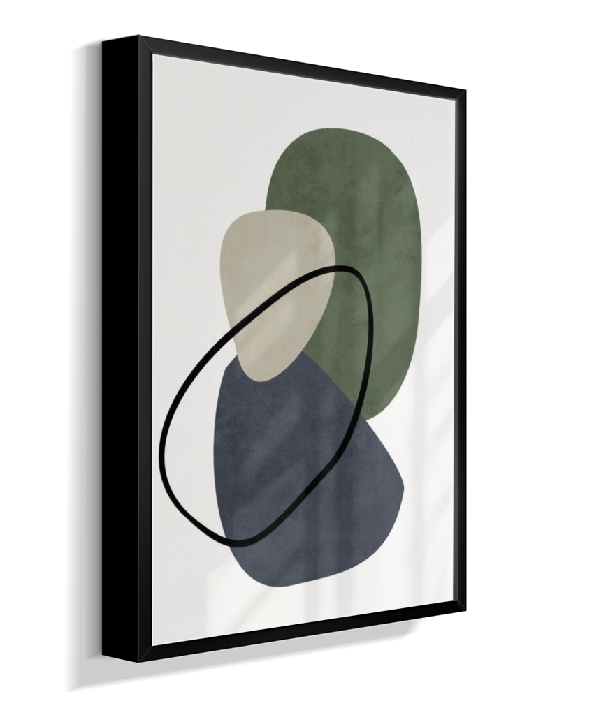 Quadro retangular arte abstrata