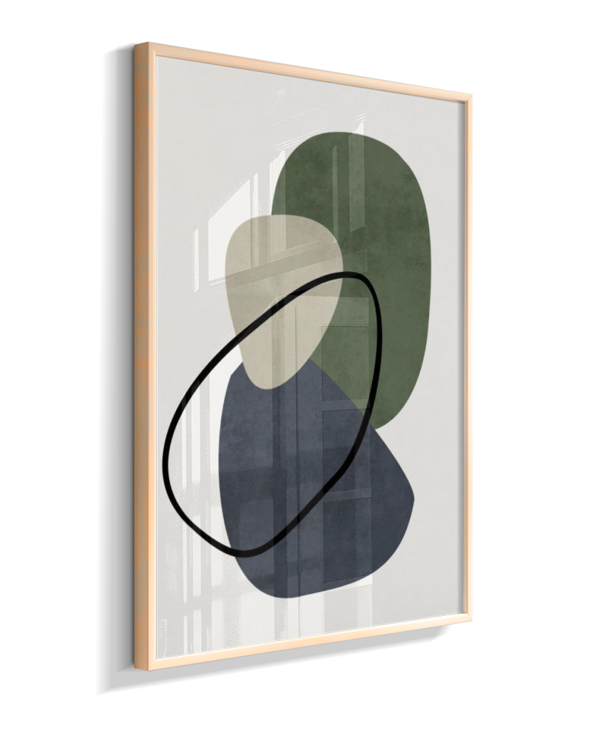 Quadro retangular arte abstrata