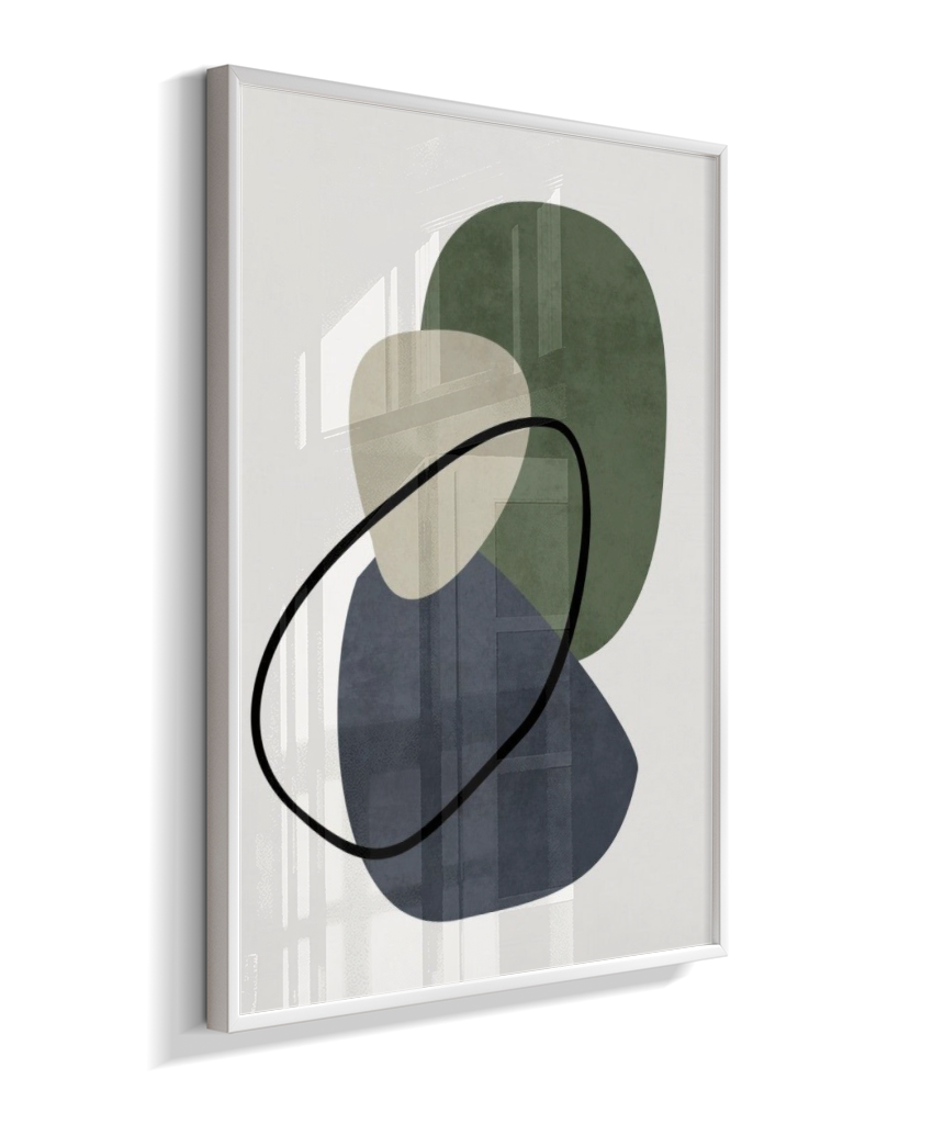 Quadro retangular arte abstrata