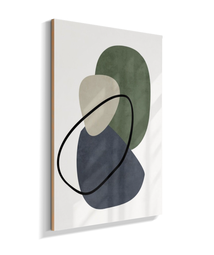 Quadro retangular arte abstrata