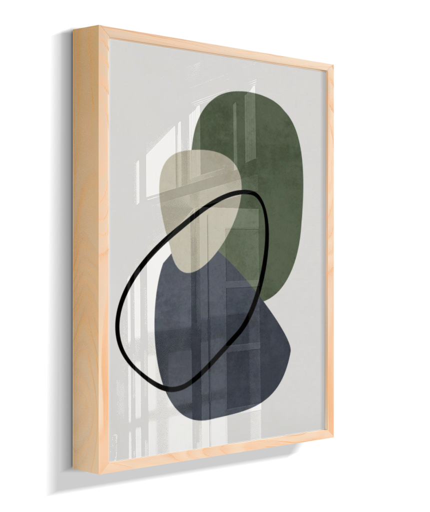 Quadro retangular arte abstrata