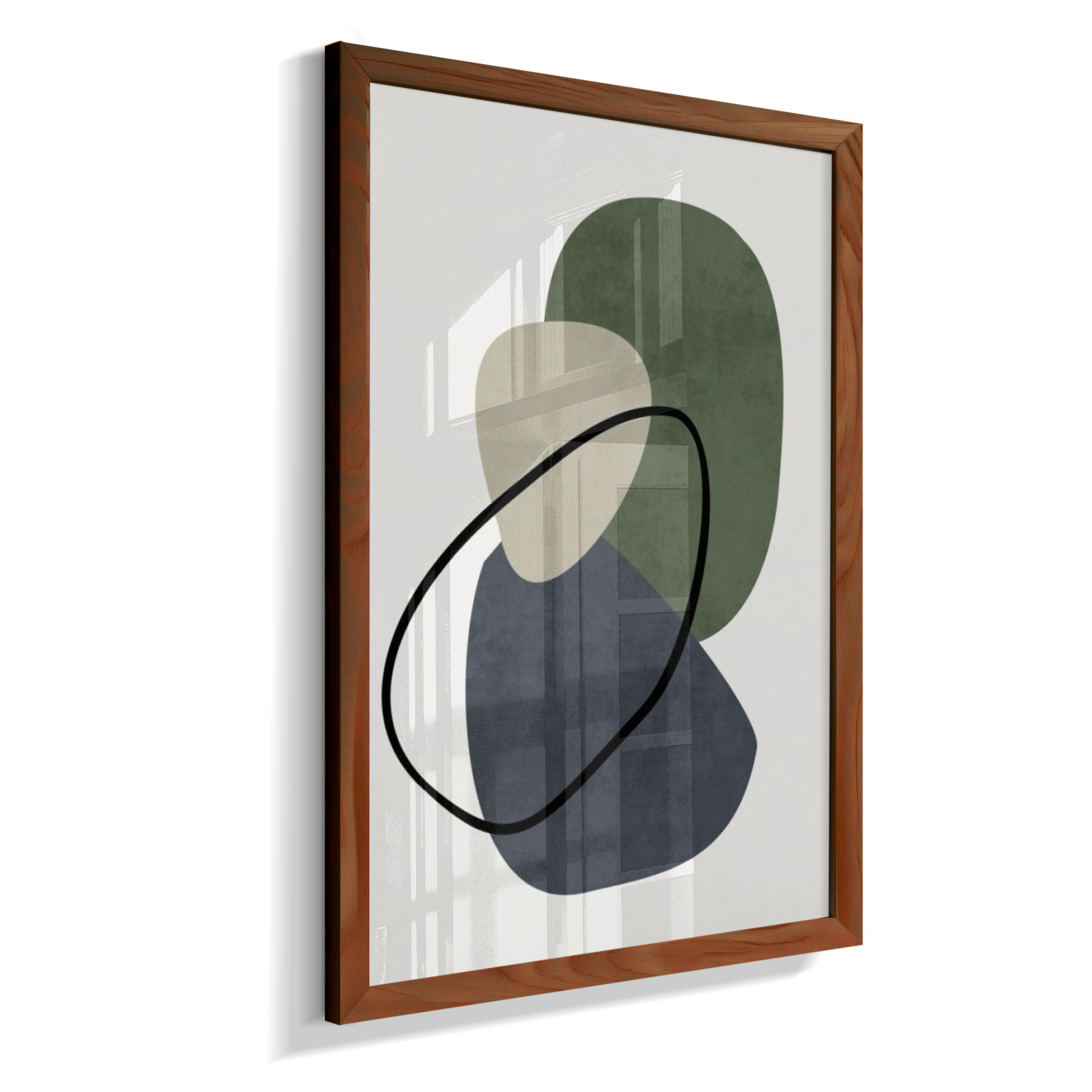 Quadro retangular arte abstrata