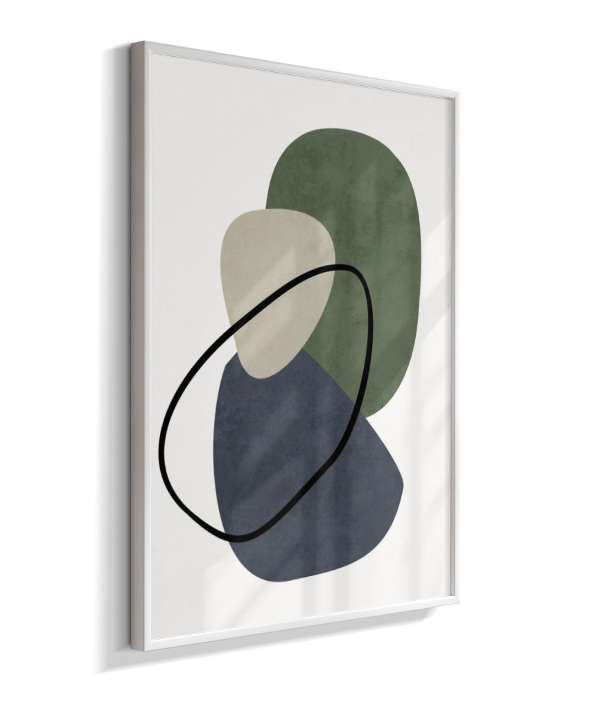 Quadro retangular arte abstrata