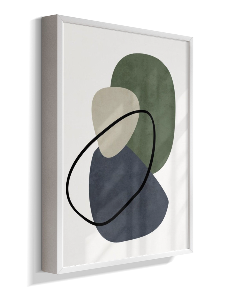 Quadro retangular arte abstrata
