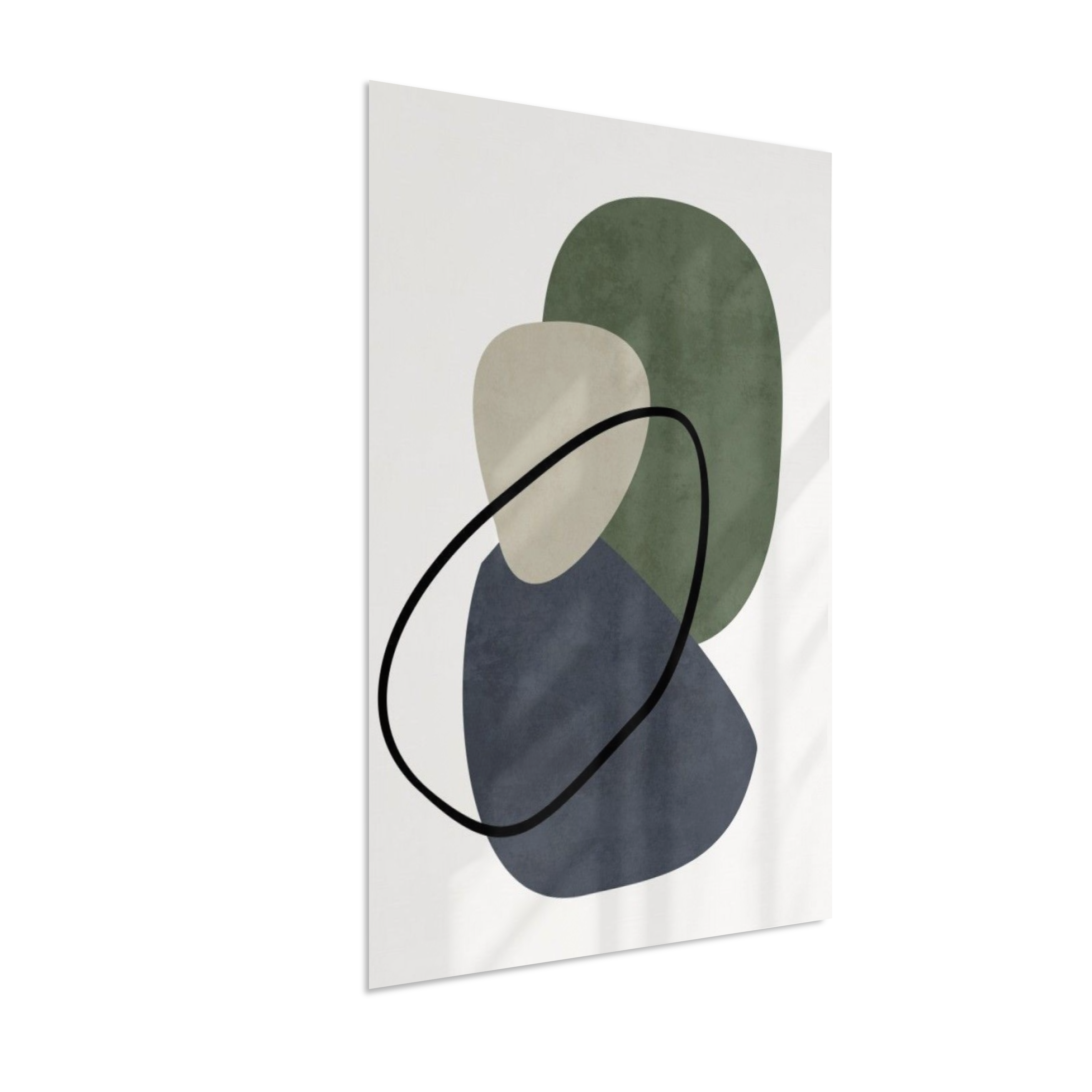 Quadro retangular arte abstrata