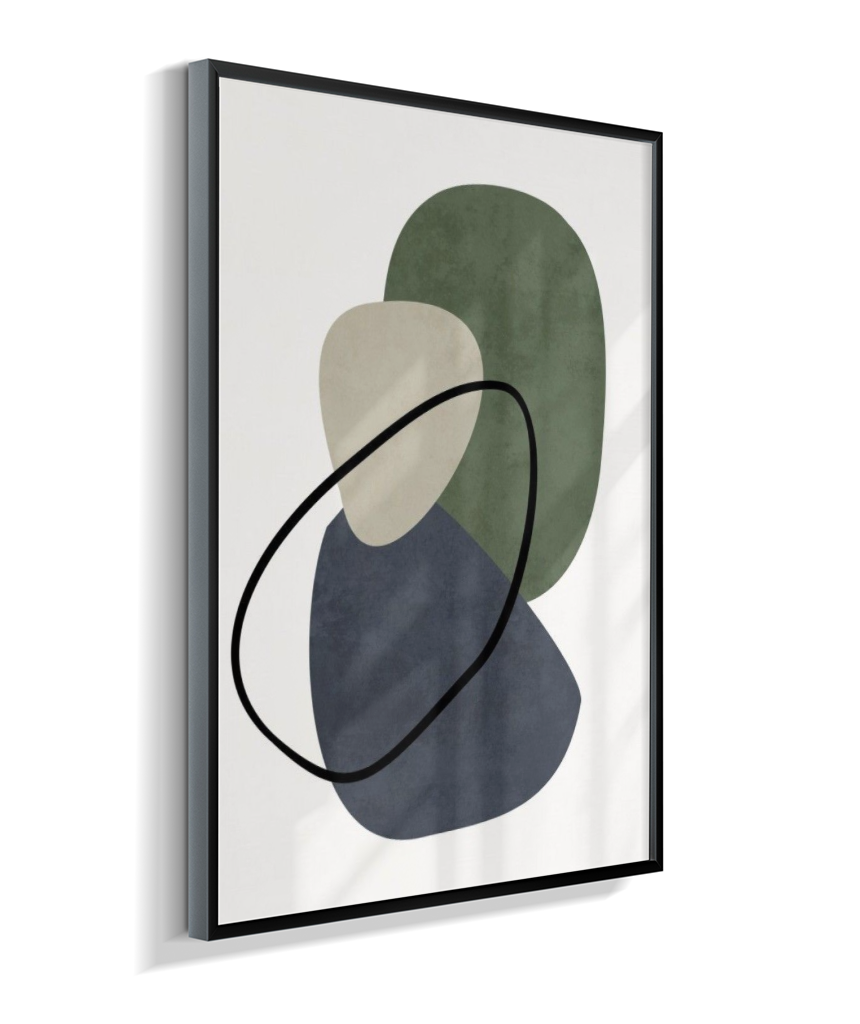 Quadro retangular arte abstrata