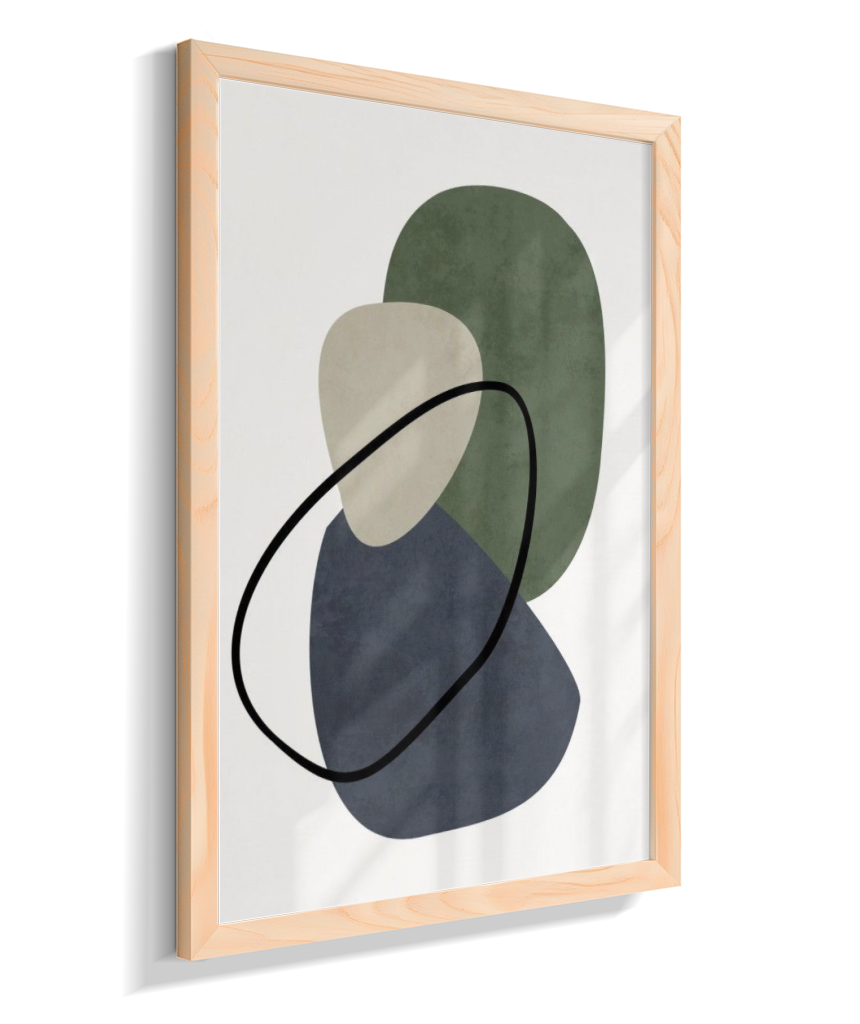 Quadro retangular arte abstrata