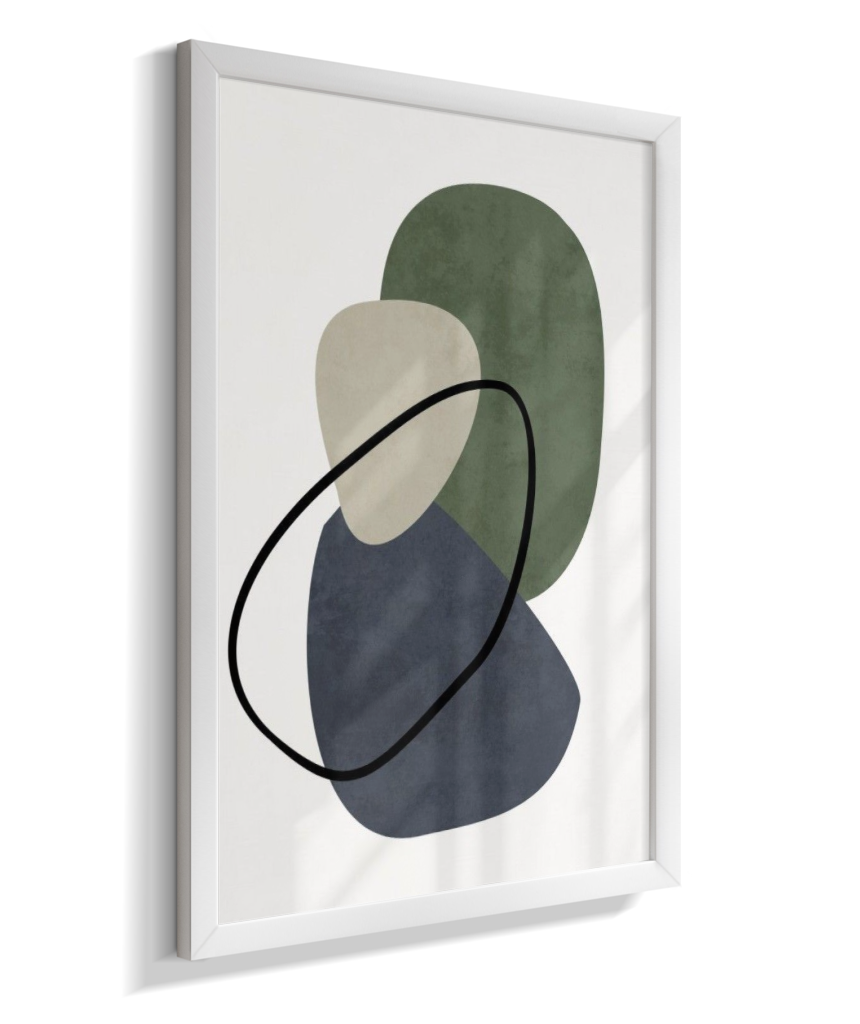 Quadro retangular arte abstrata