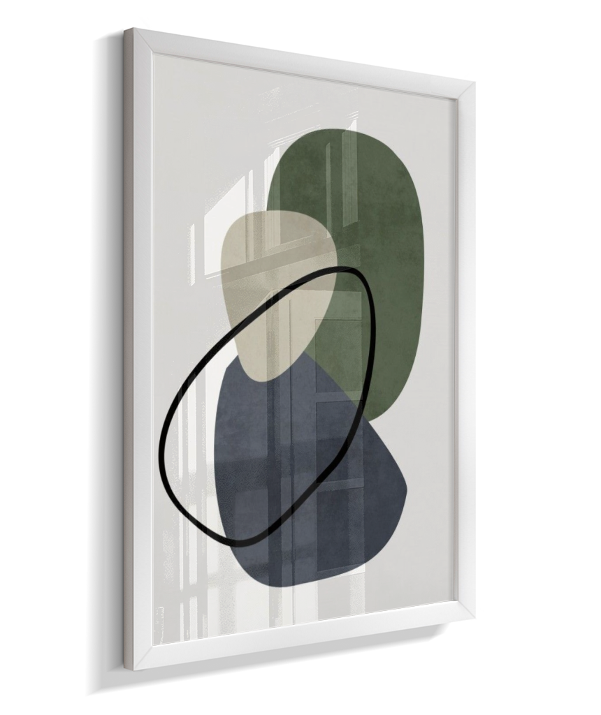 Quadro retangular arte abstrata