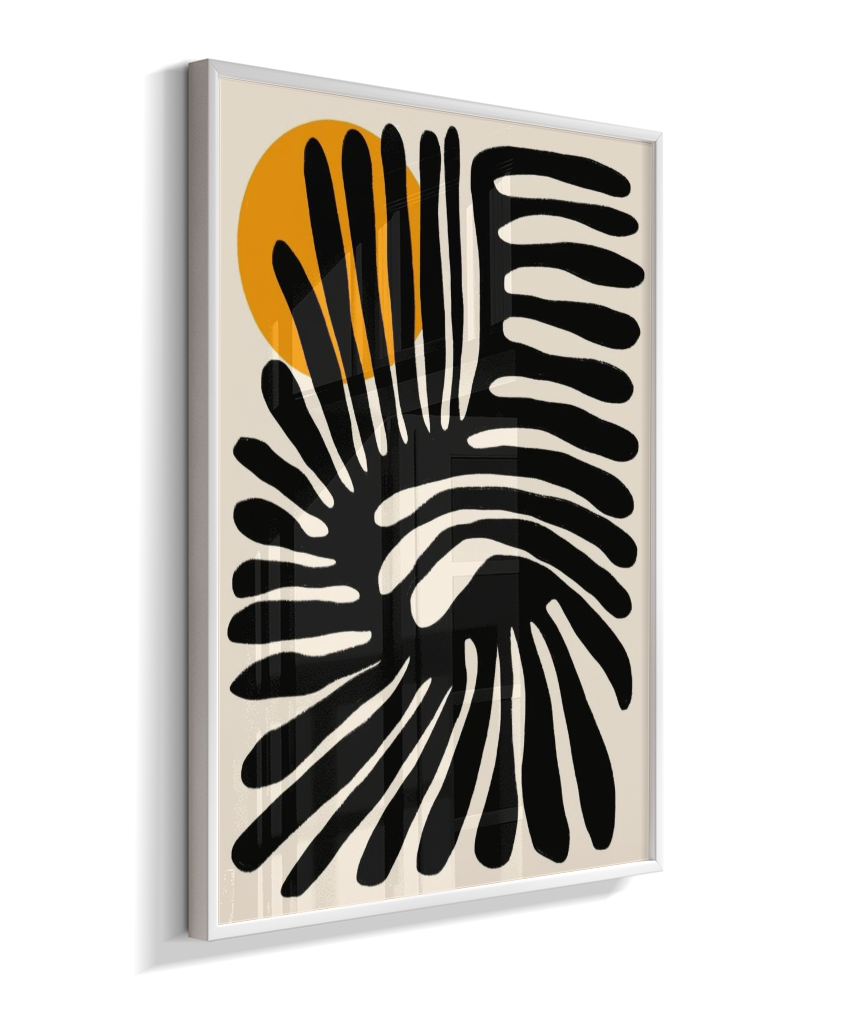 Quadro retangular abstrato