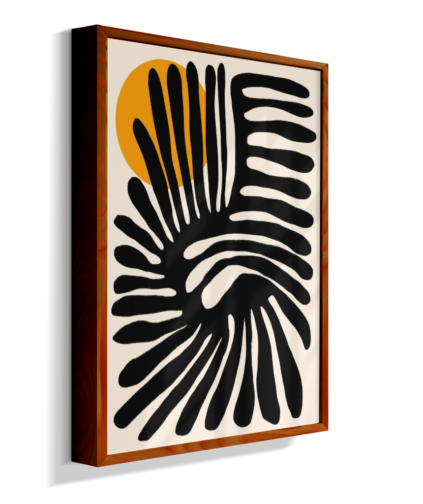 Quadro retangular abstrato