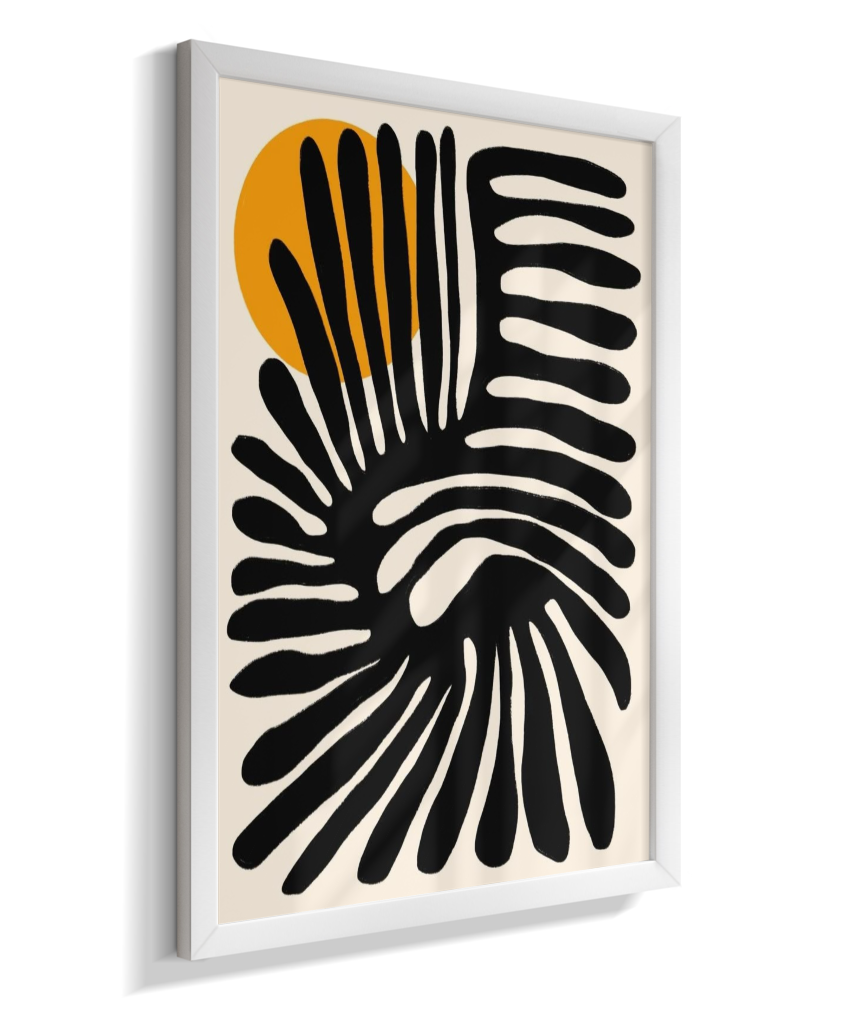 Quadro retangular abstrato