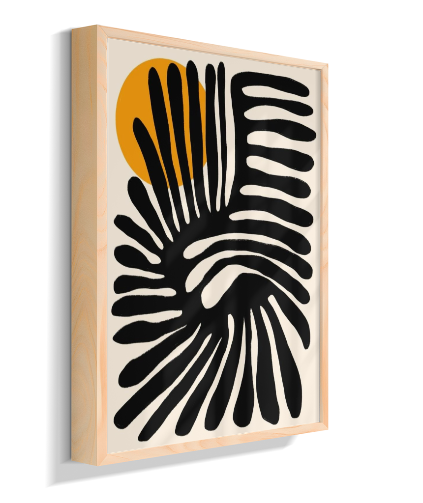 Quadro retangular abstrato