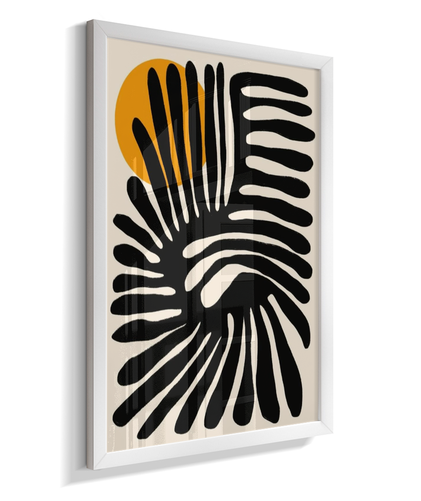 Quadro retangular abstrato