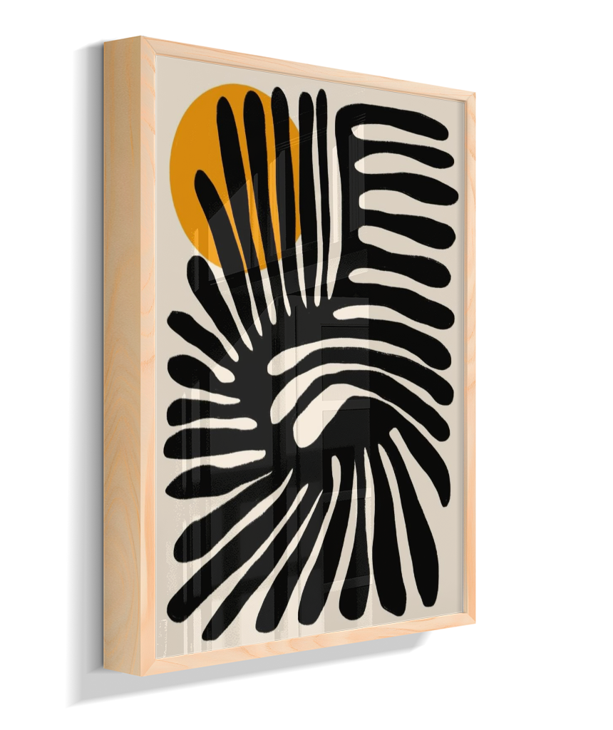 Quadro retangular abstrato
